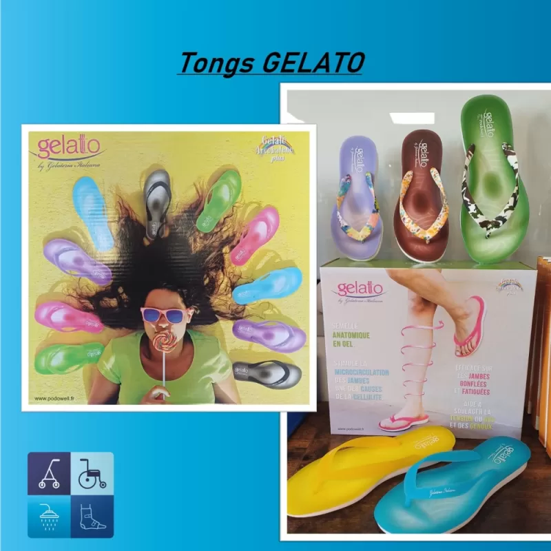 Tongs Gelato semelle en gel
