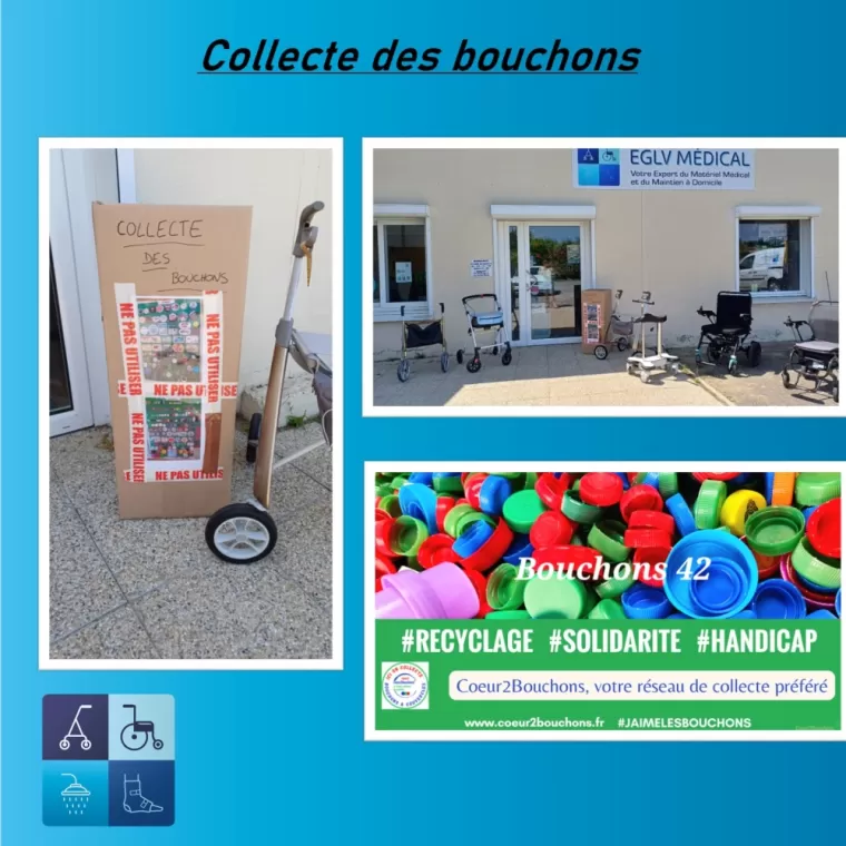 Collecte de bouchons plastiques
