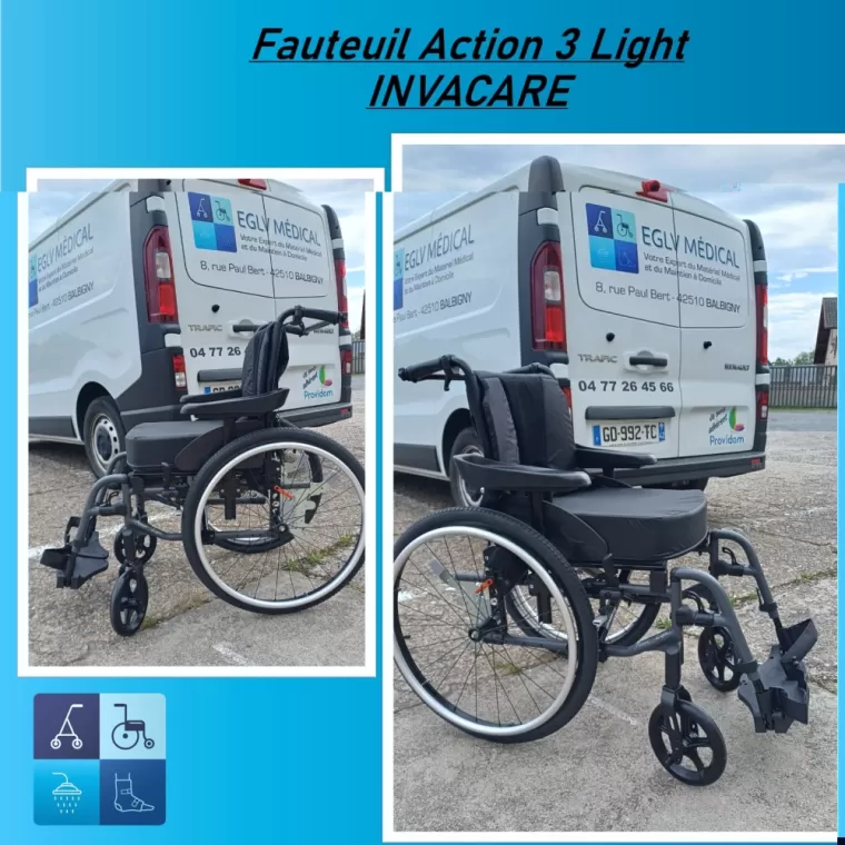 Achat de fauteuil roulant Action 3 NG Light Xtra à Tarare