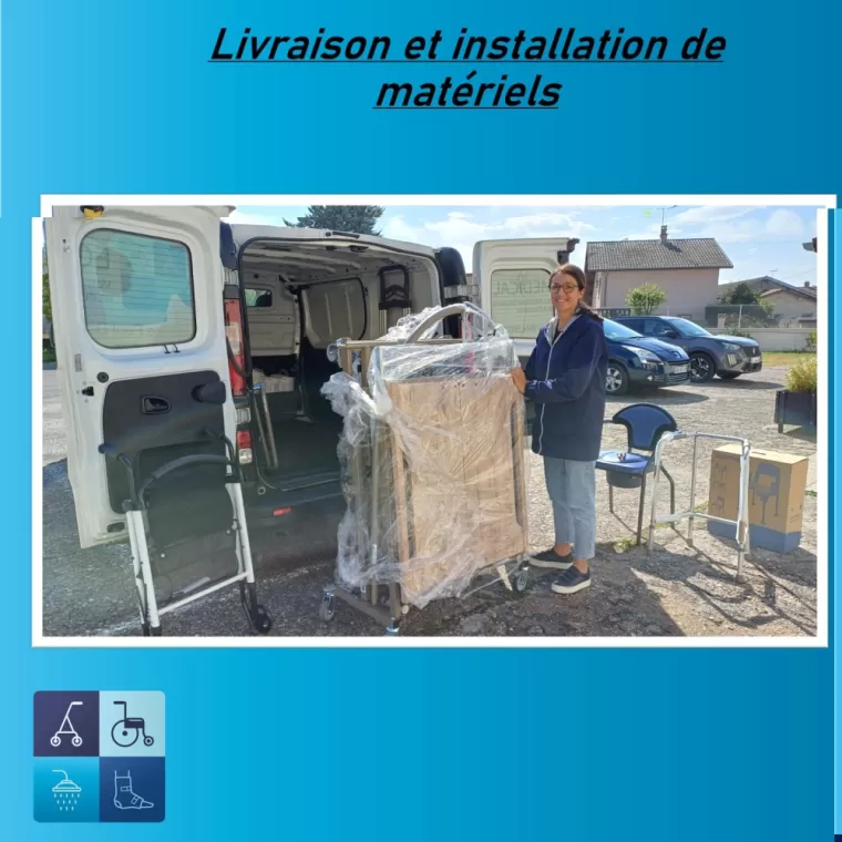Livraison et installation de matériel médical à St Germain Laval