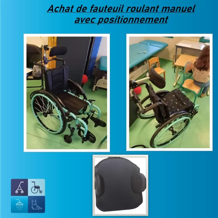 Achat de fauteuil roulant manuel avec positionnement à Tarare