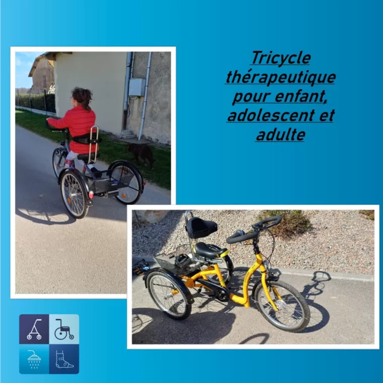 Achat de tricycle adapté pour enfant, adolescent et adulte à FEURS