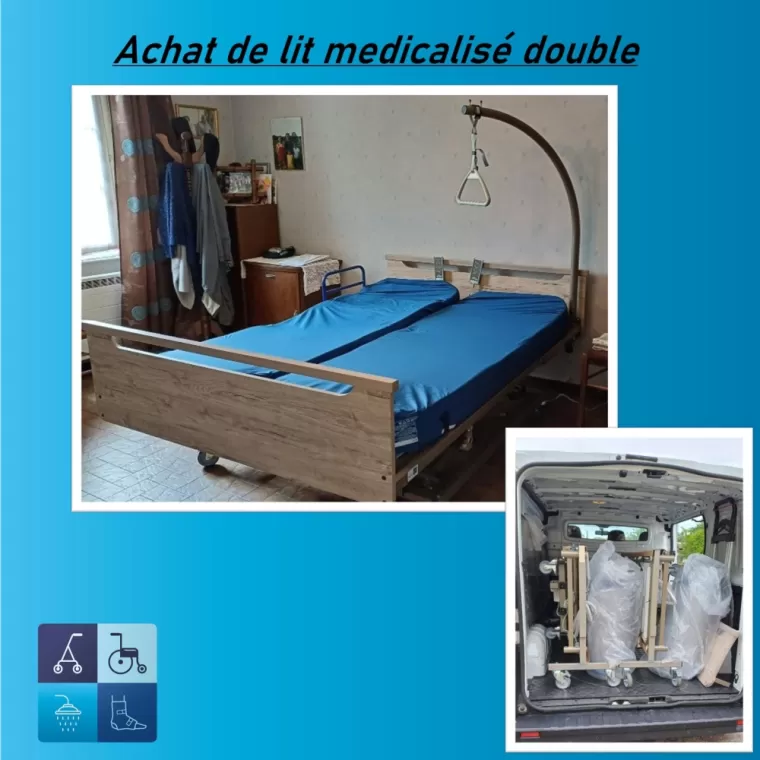 Achat et livraison de lit médicalisé double sommier à Tarare