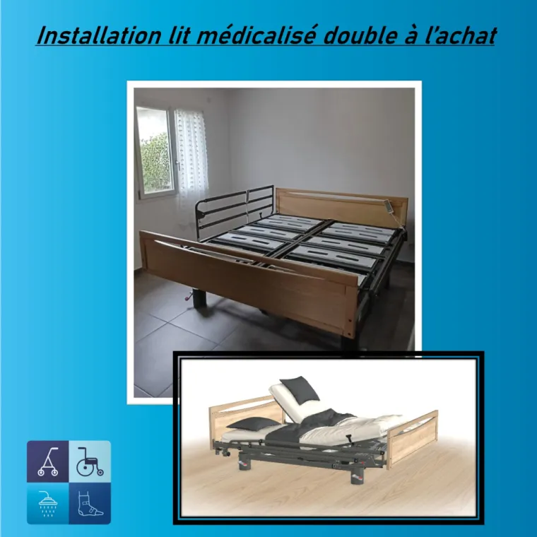 Achat de lit double médicalisé 180 cm à Nervieux