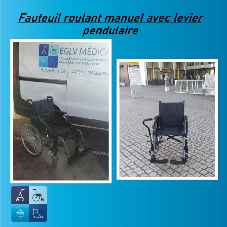 Achat de fauteuil roulant manuel INVACARE avec levier pendulaire à Balbigny