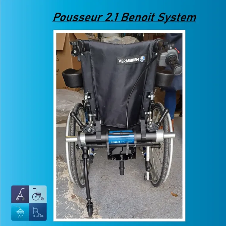 Achat de motorisation de pousseur pour fauteuil roulant manuel à Feurs, Balbigny, EGLV MEDICAL