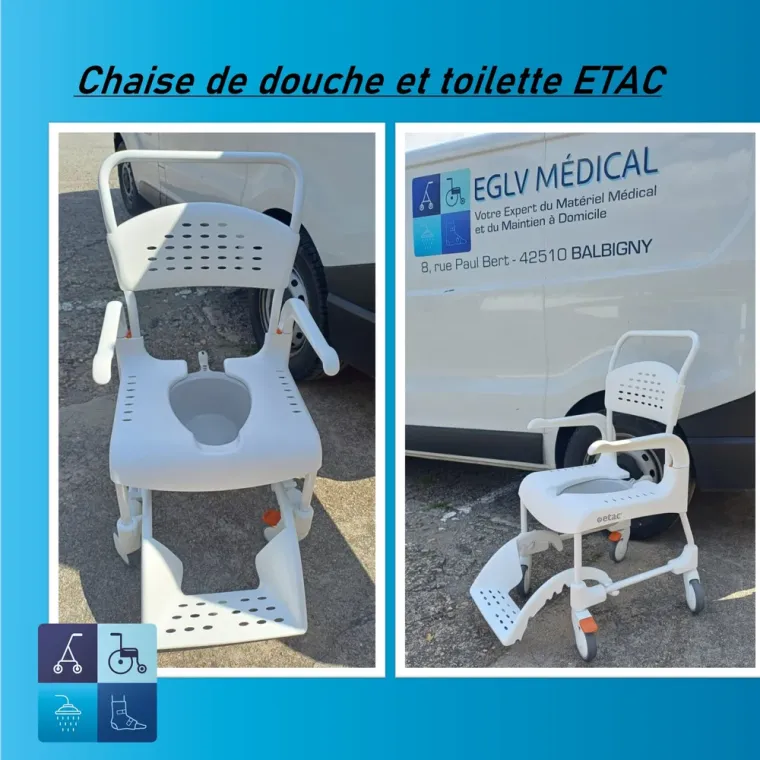 Achat de chaise de douche ETAC, Balbigny, EGLV MEDICAL