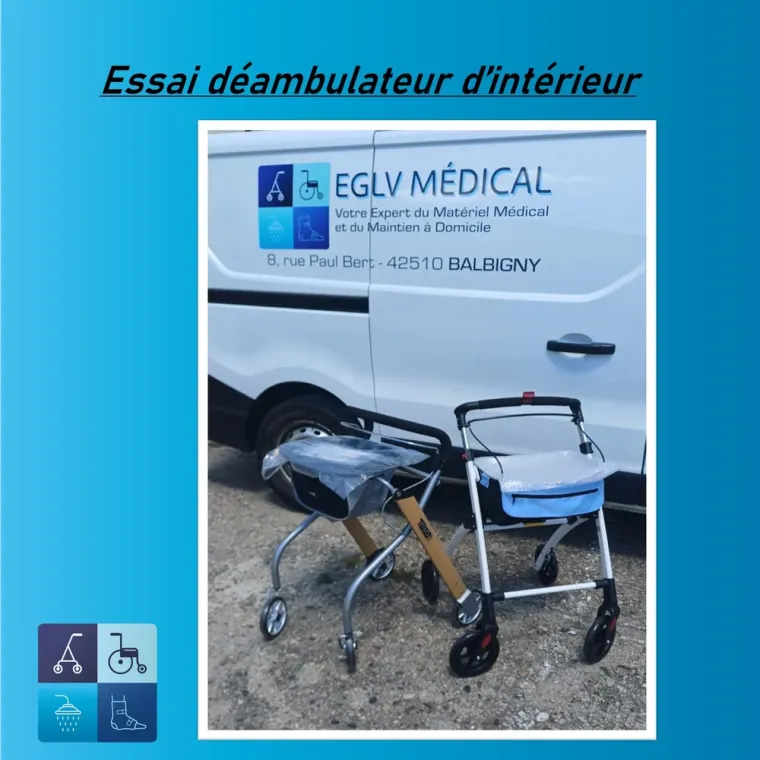 Achat de déambulateur 4 roues d'intérieur, Balbigny, EGLV MEDICAL