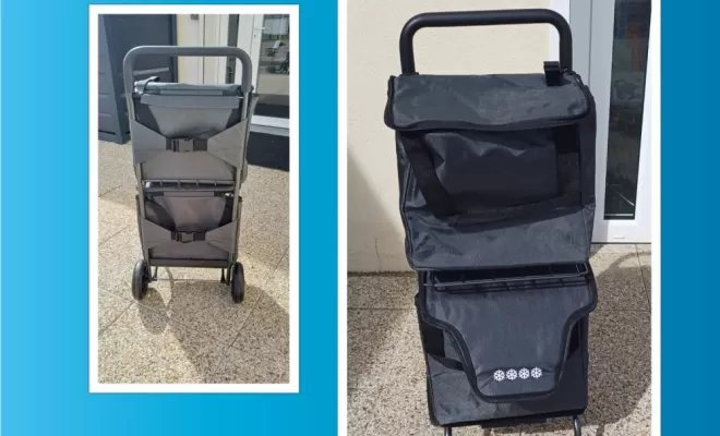 Chariot de course Rollator 4 roues