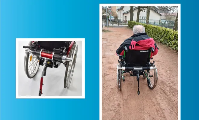 Vente de motorisation benoit systeme pour fauteuil manuel